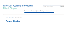 Tablet Screenshot of careers.illinoisaap.org